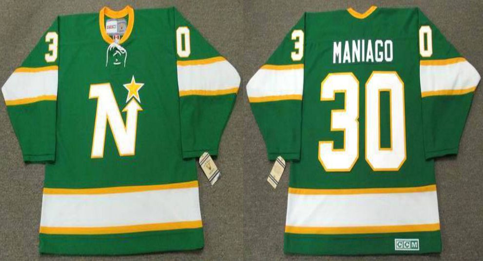 2019 Men Dallas Stars 30 Maniago Green CCM NHL jerseys